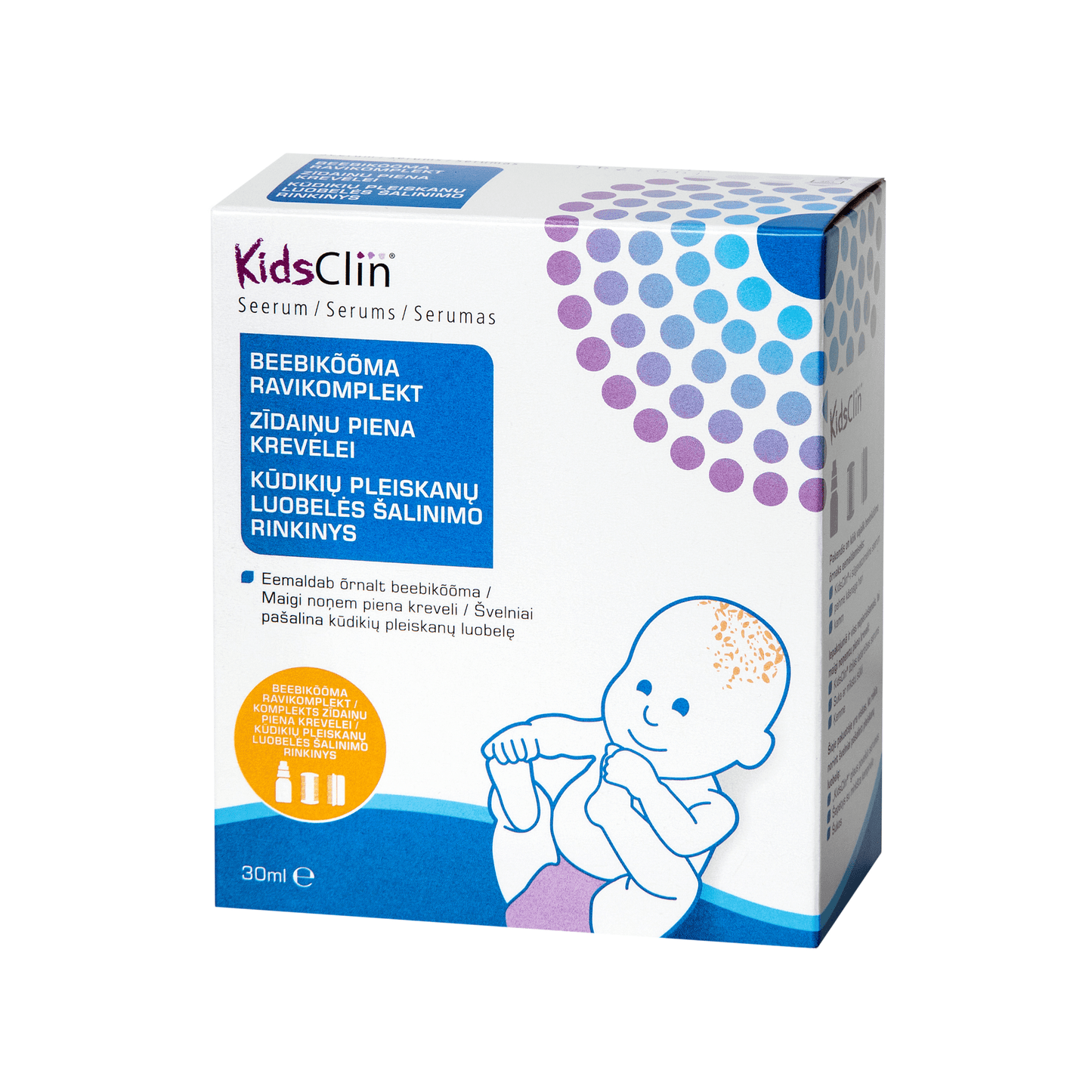 KIDSCLIN spray serumas kūdikių pleiskanų luobelės šalinimui