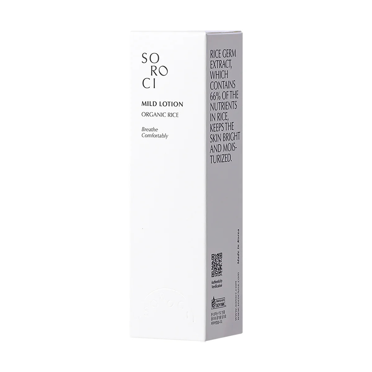 SOROCI ORGANIC RICE MILD LOTION švelnus veido kremas