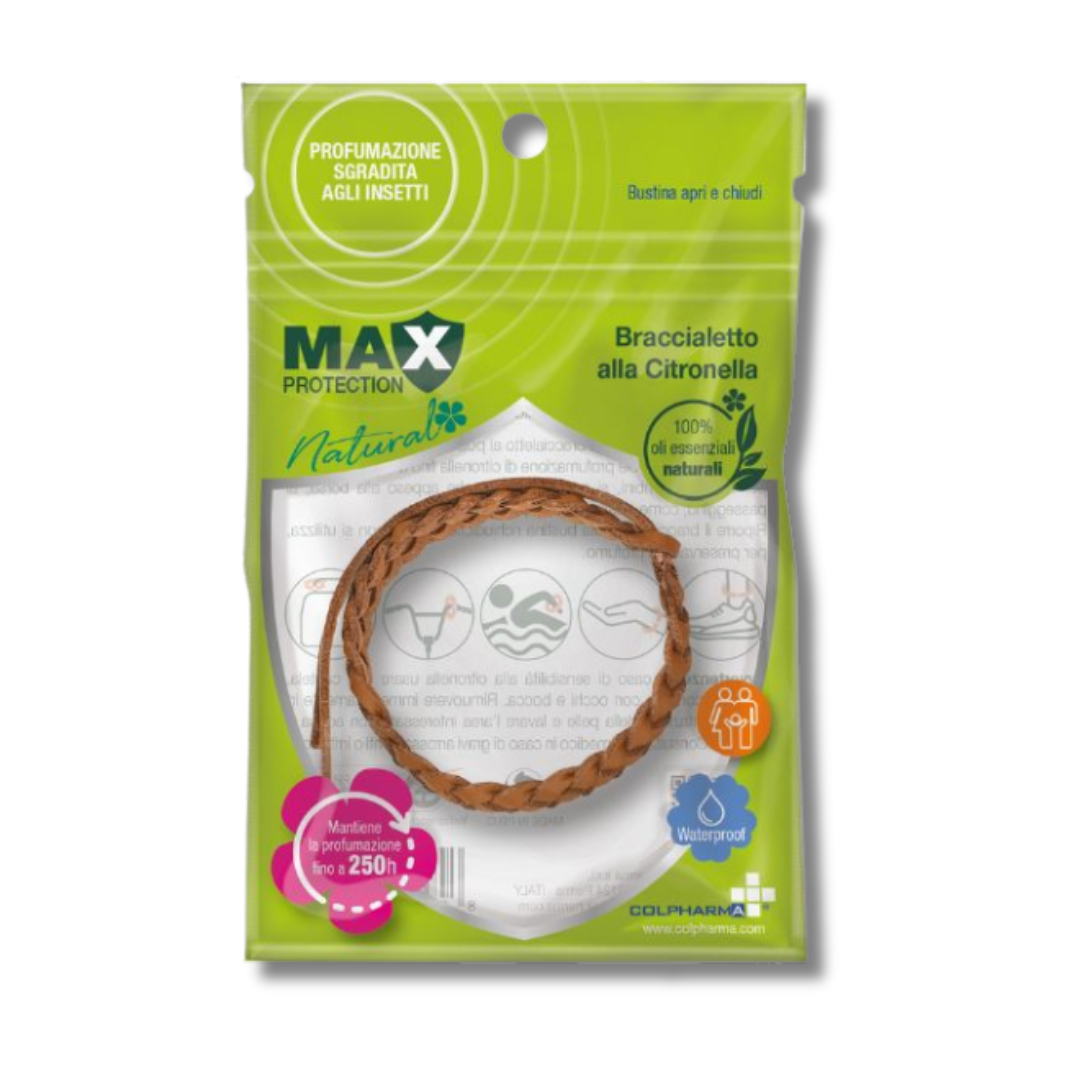 COLPHARMA Max Protection Natural apsauginė apyrankė nuo uodų ODINĖ