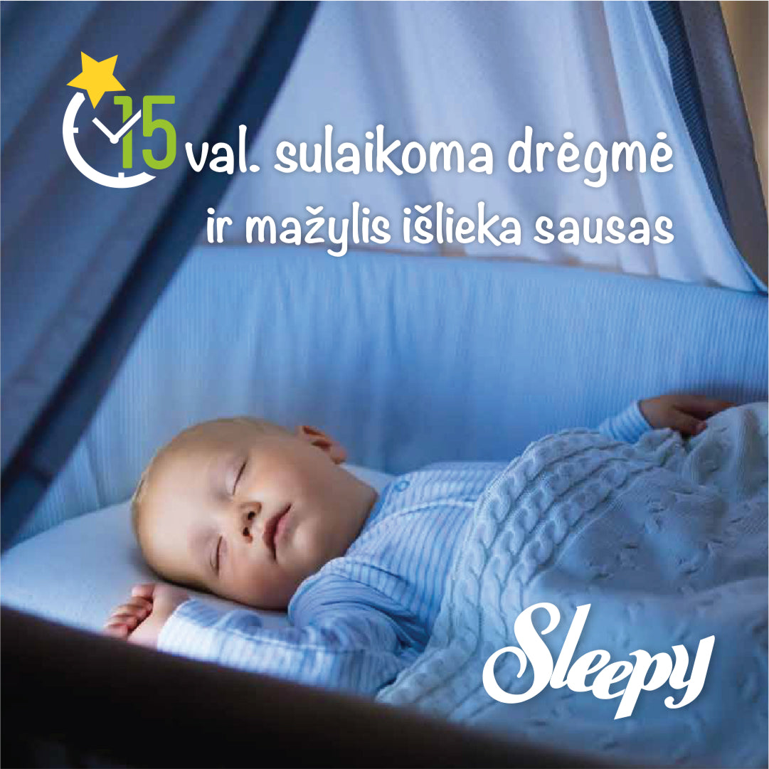 SLEEPY "Night" naktinės sauskelnės-kelnaitės su levandų aliejumi