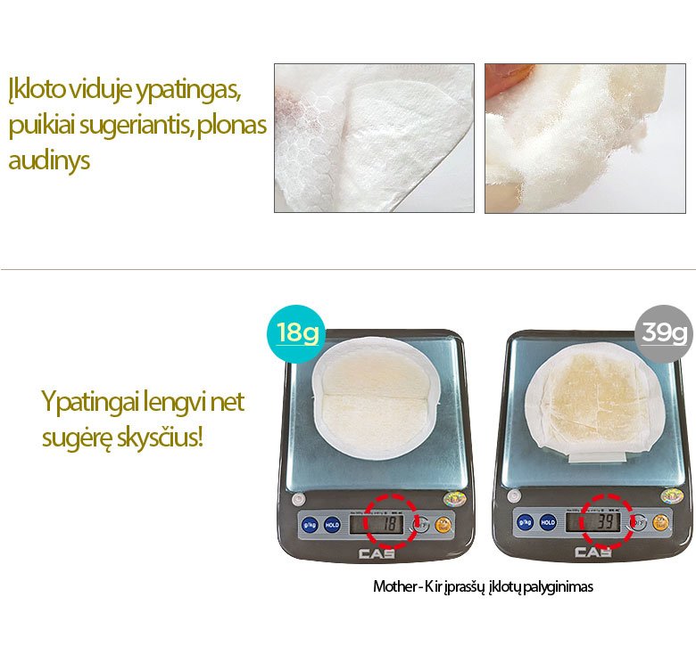 MOTHER-K premium ypač ploni įklotai į liemenėlę