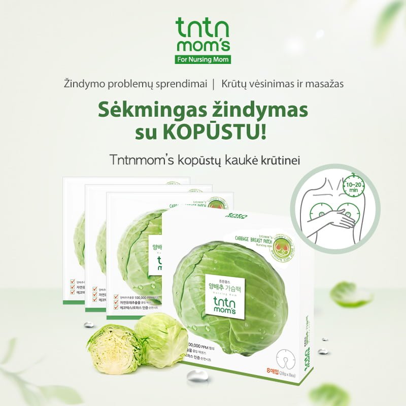 TNTN MOM'S Kopūstų kaukė krūtinei