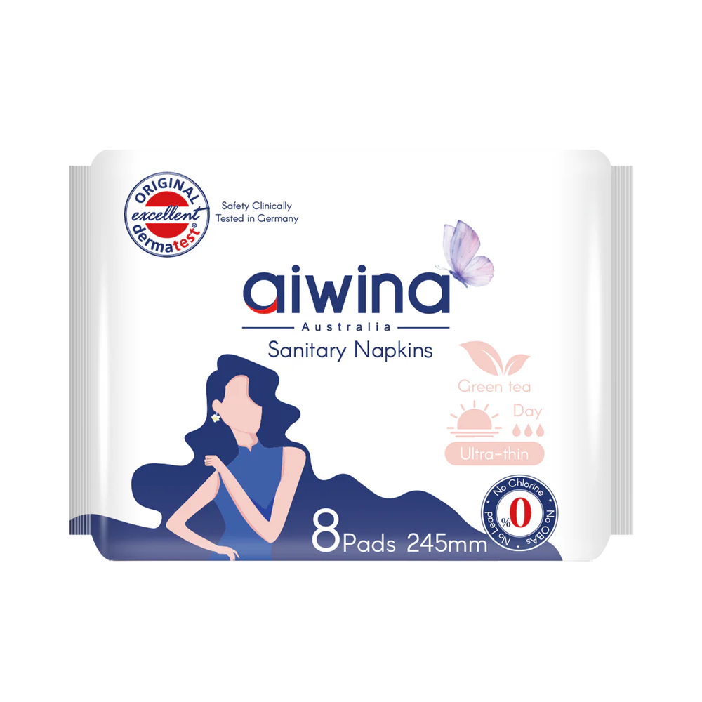 AIWINA Comfy Ultra Thin naktiniai (extra) higieniniai įklotai moterims 420 mm (8 vnt.)