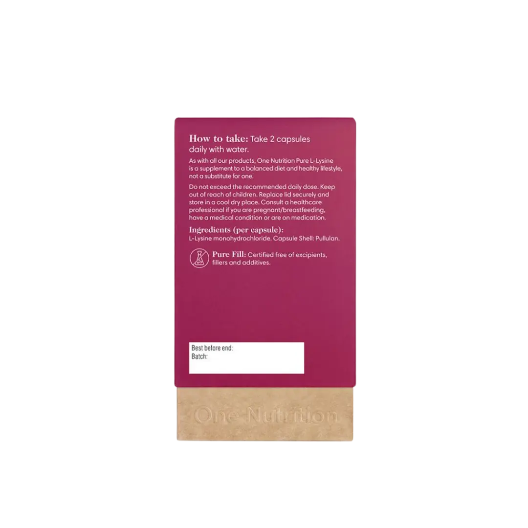 ORGANIC PURE L-LYSINE grynas L-Lizinas 1000 mg