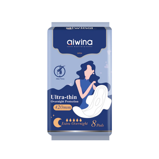 AIWINA Comfy Ultra Thin naktiniai (extra) higieniniai įklotai moterims 420 mm (8 vnt.)