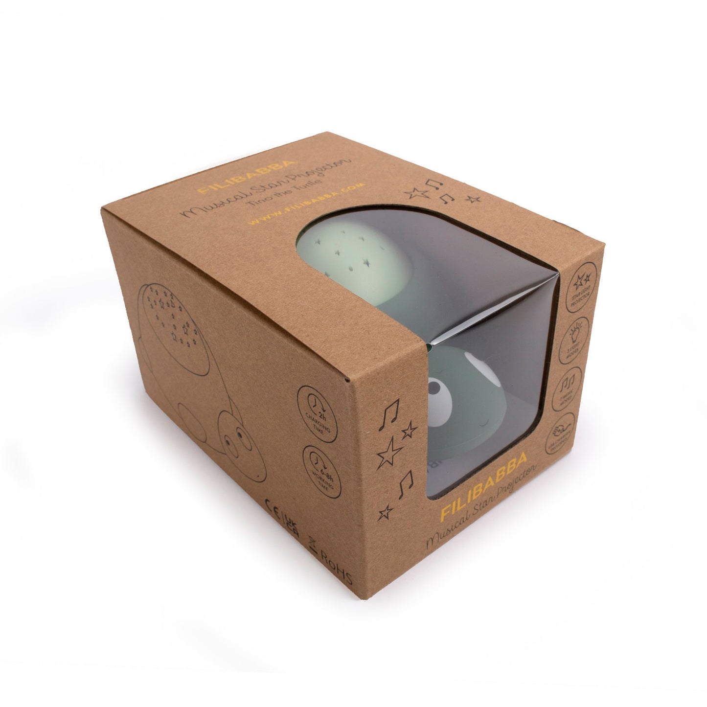 FILIBABBA naktinė LED lemputė projektorius STAR