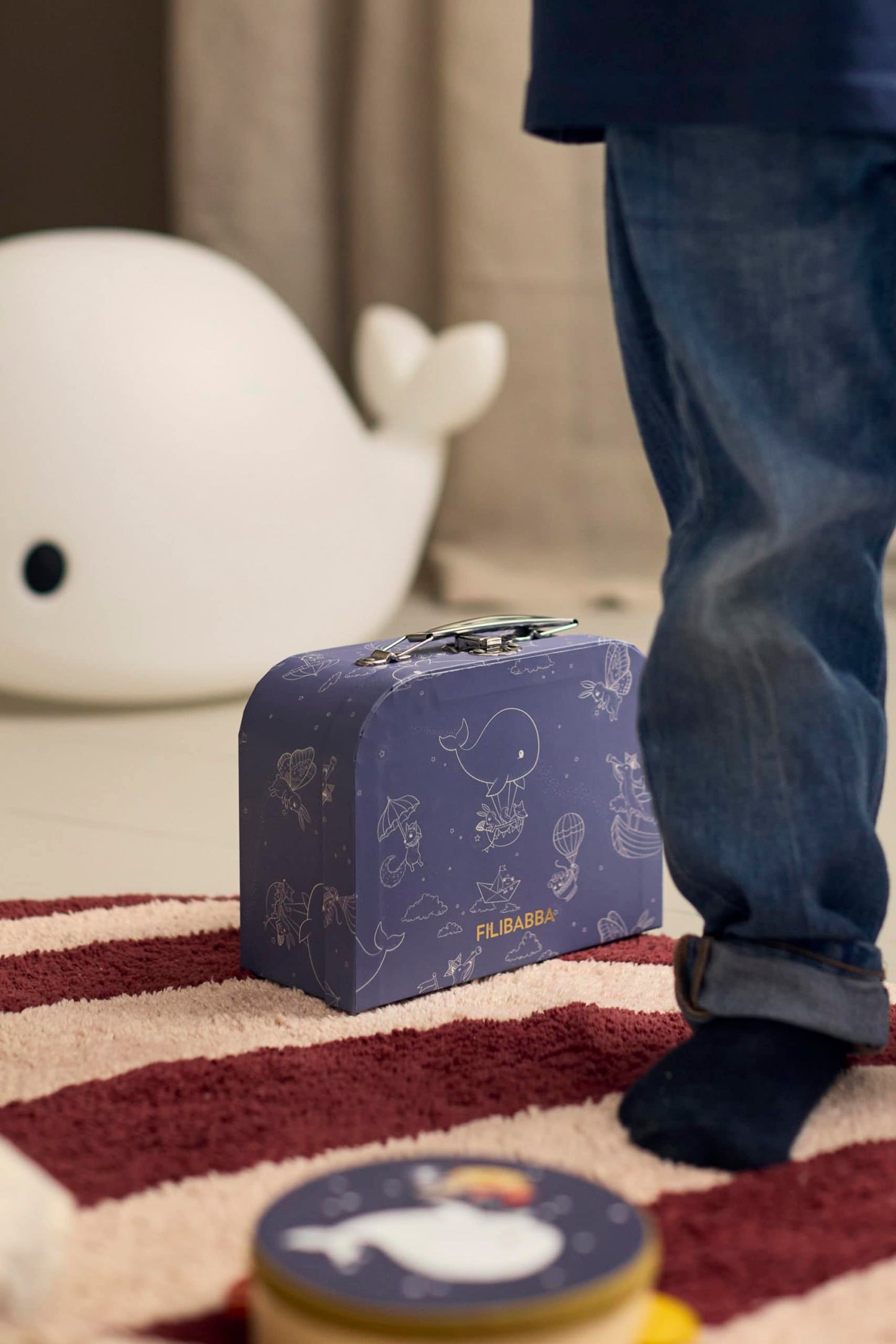 FILIBABBA medinių muzikinių instrumentų rinkinys lagaminėlyje