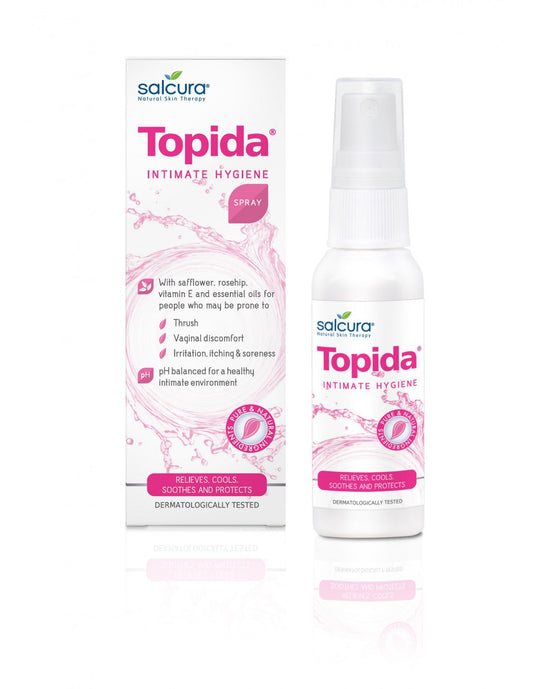 TOPIDA purškiama priešgrybelinė intymios higienos priemonė